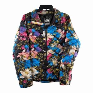 The North Face Women's Multicolor Floral Puffer Jacket Thermoball Size‎ S Winter